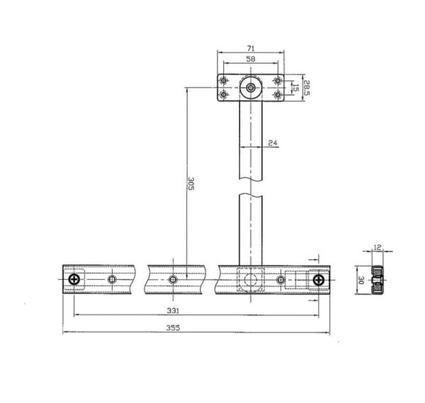 CNS155SIL Mortice Restrictor Stay - Image 2