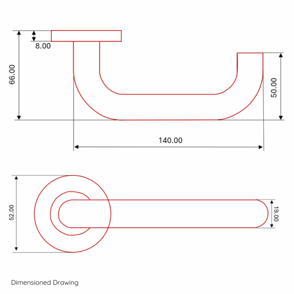 FST110 Contract Lever on Rose - Image 2