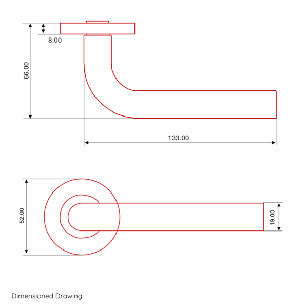 FST120 Contract Lever on Rose - Image 2