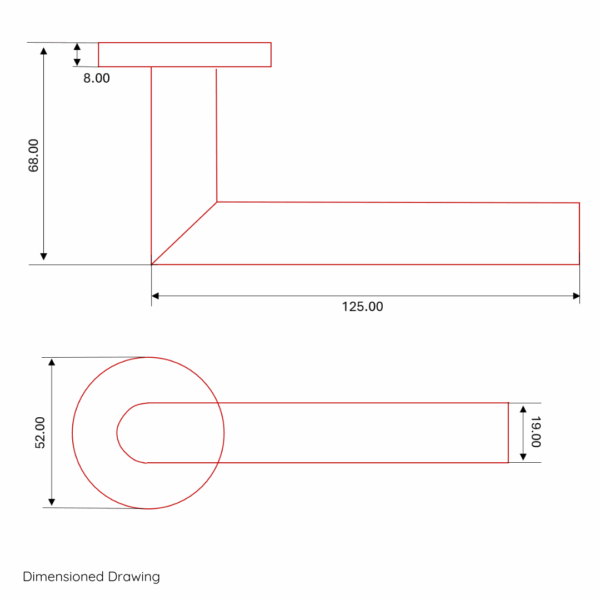 FST130 Contract Lever on Rose - Image 2