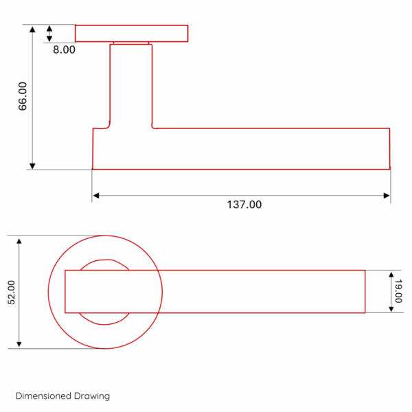 FST140 Contract Lever on Rose - Image 2