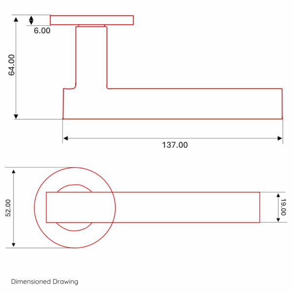 FST141 Contract Lever on Rose - Image 2