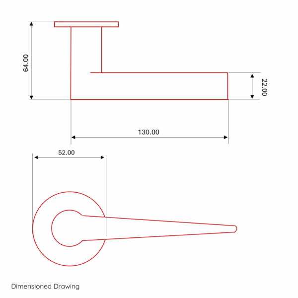 FP6300 Architectural Lever on Rose - Image 10