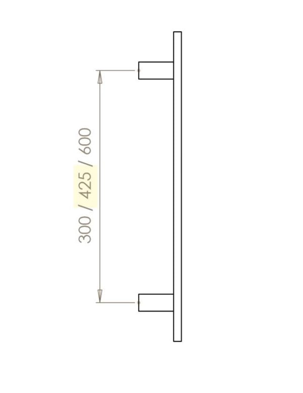 FP4500 Flat T-Bar Pull Handle - Image 2