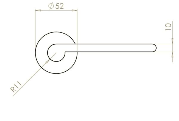 FP6000 Lever on Rose - Image 2