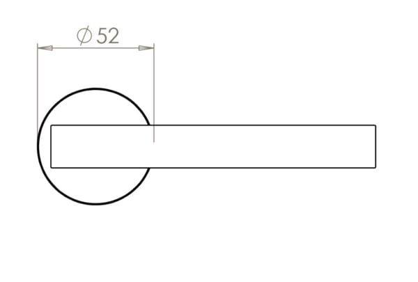 FP9000 Lever on Rose - Image 2