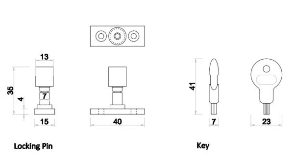 WCB017 Stay Locking Pin - Image 2