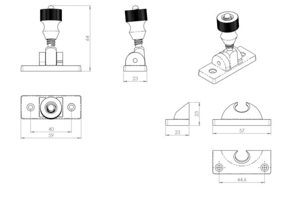 WCB260 Brighton Sash Fastener - Image 4