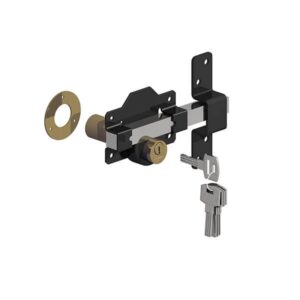 Gatemate Long Throw Lock 70mm Double Black